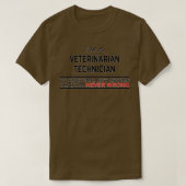 Funny Veterinarian Technician Gift For Men Women T-Shirt (Design vorne)
