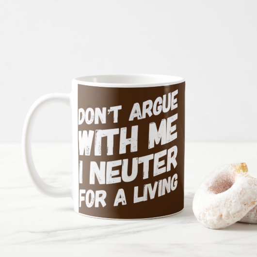 Funny Veterinarian Vet Animal Dog Doctor Kaffeetasse (Mit Donut)