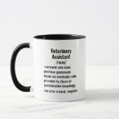 Funny Veterinary Assistant Definition Geschenke Tasse (Links)