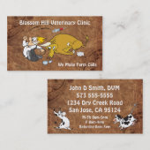 Funny Veterinary Business Card Visitenkarte (Vorne/Hinten)