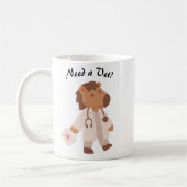 Funny Veterinary Spaß Tierpflege Zitat Kaffeetasse (Links)