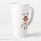 Funny Veterinary Spaß Tierpflege Zitat Milchtasse (Rechte Ecke)