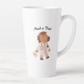 Funny Veterinary Spaß Tierpflege Zitat Milchtasse (Rechts)