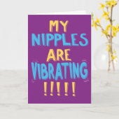 Funny Vibrations Nipples Geburtstag Karte (Gelbe Blume)