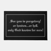 Funny Vicar Priest Quote Joke Fußmatte (Vorderseite)