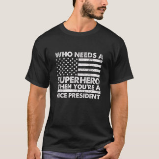 Funny Vice President Superhero Vintages T-Shirt fü