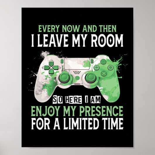 Funny Video Game Controller Gamer Geschenke für Ju Poster (Vorne)