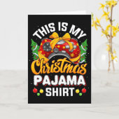 Funny Video Game Controller Weihnachts-Weihnachtsm Karte (Gelbe Blume)