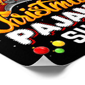 Funny Video Game Controller Weihnachts-Weihnachtsm Poster (Ecke)