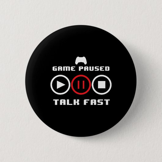 Funny Video Game Design für Männer Video Gaming Fr Button (Vorderseite)