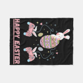 Funny Video Game Easter Bunny Gaming Controller Ga Fleecedecke (Vorderseite (Horizontal))