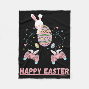 Funny Video Game Easter Bunny Gaming Controller Ga Fleecedecke