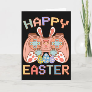 Funny Video Game Easter Bunny Gaming Controller Ga Karte