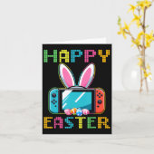Funny Video Game Easter Bunny Gaming Controller Ga Karte (Gelbe Blume)