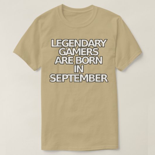 Funny Video Game T s Legendary Gamer September Bda T-Shirt (Design vorne)