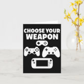 Funny Video Game Wählen Sie Ihre Waffe Karte (Gelbe Blume)