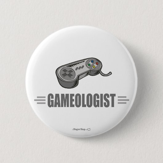 Funny Video Gamer Button (Vorderseite)