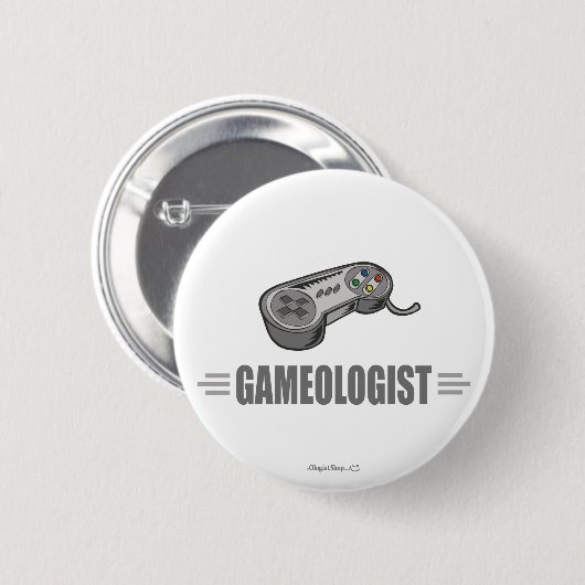 Funny Video Gamer Button (Vorne & Hinten)