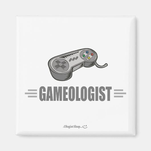 Funny Video Gamer Magnet (Vorne)
