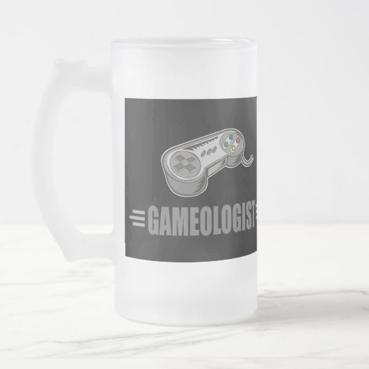 Funny Video Gamer Mattglas Bierglas (Links)