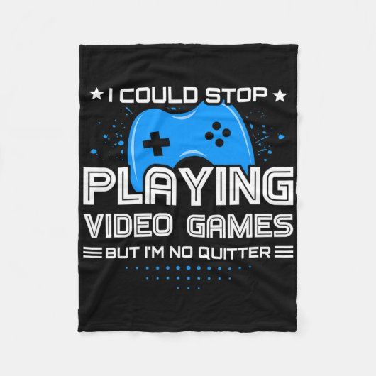 Funny Video Gamer - PC Console Gaming - Videospiel Fleecedecke (Vorderseite)