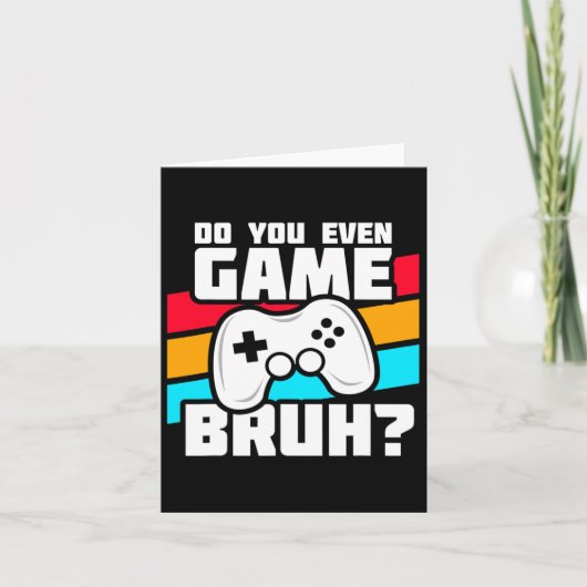 Funny Video Gamer - PC Console Gaming - Videospiel Karte (Vorderseite)