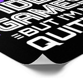 Funny Video Gamer - PC Console Gaming - Videospiel Poster (Ecke)