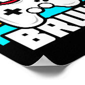 Funny Video Gamer - PC Console Gaming - Videospiel Poster (Ecke)