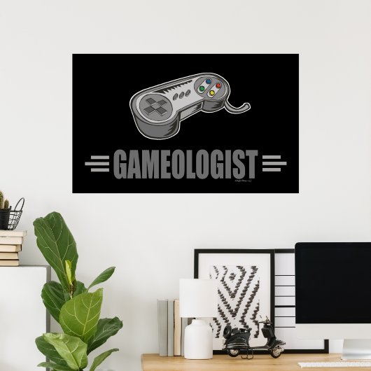 Funny Video Gamer Poster (Heimbüro)