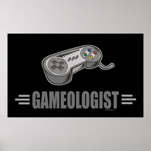 Funny Video Gamer Poster (Vorne)