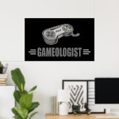Funny Video Gamer Poster (Heimbüro)