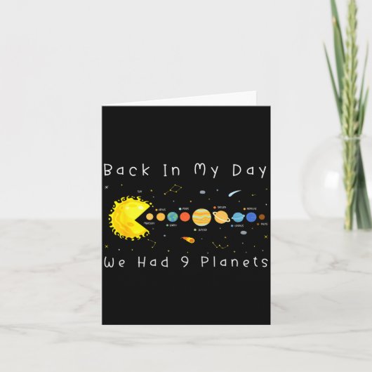 Funny Video Games Back In My Day We Had Nine Plane Karte (Vorderseite)