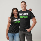 Funny Video Games Certified Gamer Controller Gamin T-Shirt (Unisex)