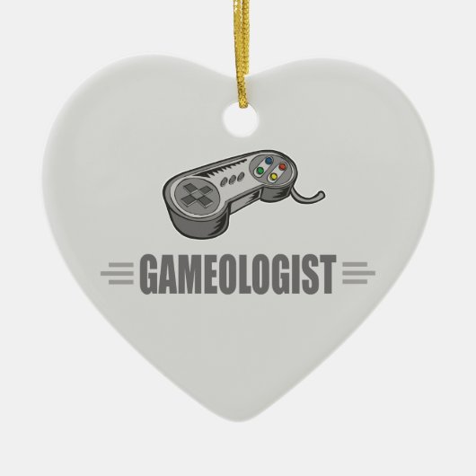 Funny Video Gaming Keramik Ornament (Vorne)