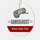 Funny Video Gaming Keramik Ornament (Links)
