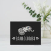 Funny Video Gaming Postkarte (Stehend Vorderseite)