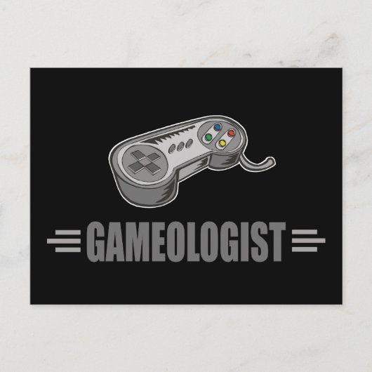 Funny Video Gaming Postkarte (Vorderseite)