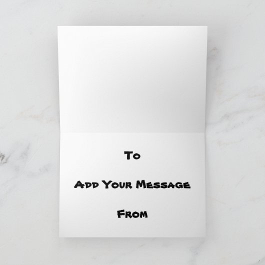 Funny Viel Glück Karte (Innenseite)