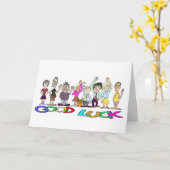 Funny Viel Glück Karte (Gelbe Blume)