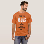 Funny "Vielen Dank JESUS für...Dekorationsgeld" T-Shirt (Vorne ganz)
