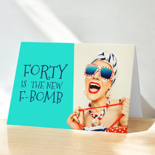 Funny Vierty ist die neue F-Bomb Ladys Birthday Karte