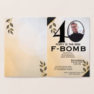 Funny Vierty ist die neue F-Bomb Ladys Folienkarte