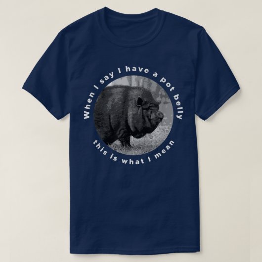 Funny Vietnamese Pot-Bellied Pig Saying T-Shirt (Design vorne)