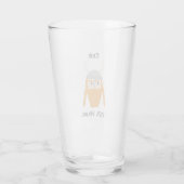 Funny Viking DNA Personalisiert Bierglas Glas (Rückseite)