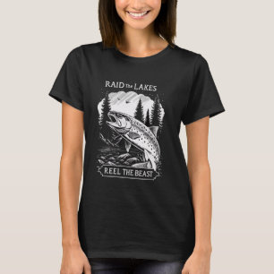 Funny Viking Fishing & Nordic Mythology - Nordic T T-Shirt