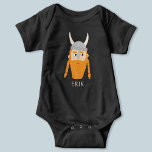 Funny Viking Personalisiert Baby Strampler<br><div class="desc">Ein lustiges Viking,  perfekt für Ihren Lieblings-Skandinavier. Originelle Kunst von Nic Squirrell. Ändern Sie den Namen,  um ihn zu personalisieren.</div>