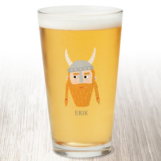 Funny Viking Personalisiert Beer Glas