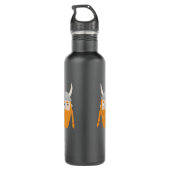 Funny Viking Personalisiert Edelstahlflasche (Rückseite)