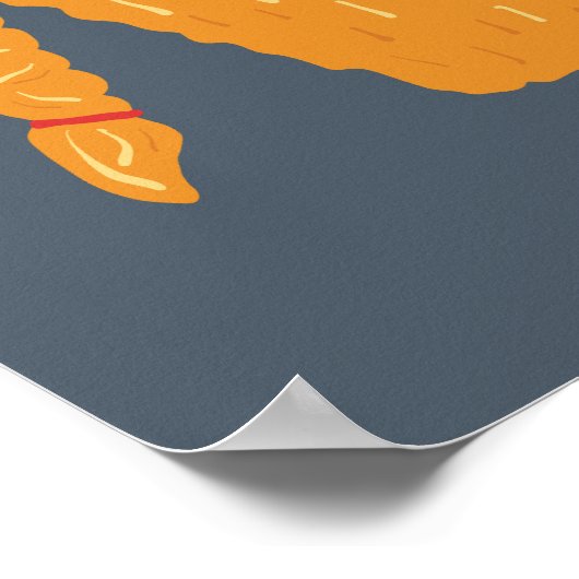 Funny Viking Personalisiert Poster (Ecke)