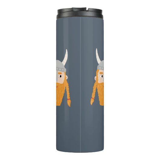 Funny Viking Personalisiert Thermosbecher (Rückseite)